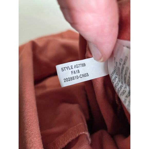 Madewell Wide Leg Crop Button-Front Utility Coveralls Jumpsuit Size 0 Coral - Picture 9 of 9